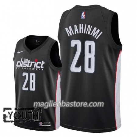 Maglia NBA Washington Wizards Ian Mahinmi 28 2018-19 Nike City Edition Nero Swingman - Bambino